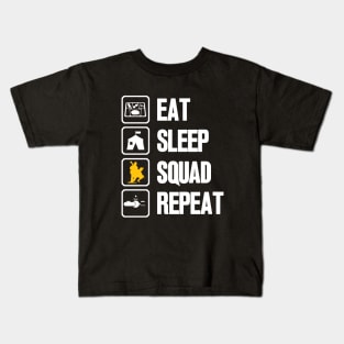 Eat Sleep Squad Repeat Kids T-Shirt